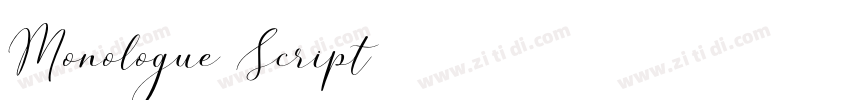 Monologue Script字体转换